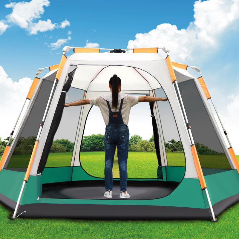 Premium All-Aluminum Waterproof Pole Tent – Heavy-Duty, Lightweight & Quick Setup for Camping Adventures