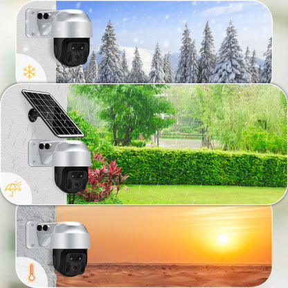 1080P Wireless Dome Security Camera | WiFi & 4G Options | Night Vision, Motion Detection, and 50m Range