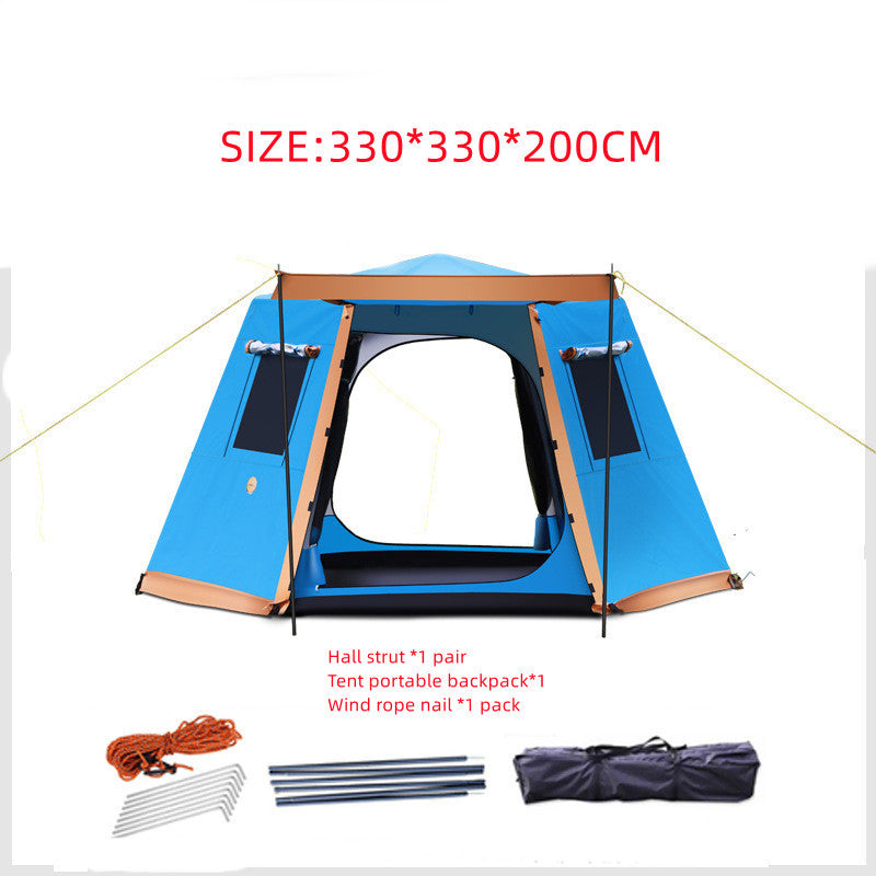 Premium All-Aluminum Waterproof Pole Tent – Heavy-Duty, Lightweight & Quick Setup for Camping Adventures