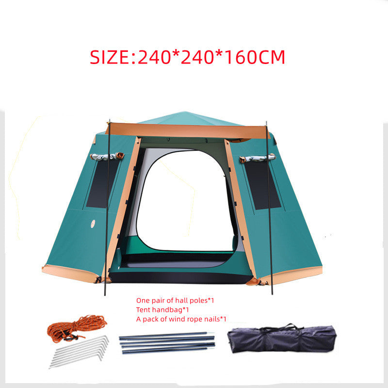 Premium All-Aluminum Waterproof Pole Tent – Heavy-Duty, Lightweight & Quick Setup for Camping Adventures