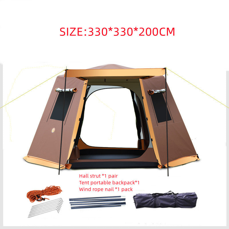 Premium All-Aluminum Waterproof Pole Tent – Heavy-Duty, Lightweight & Quick Setup for Camping Adventures